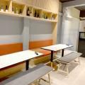 Takeshi-San - Holland Village | Product Seen: [Klara Bench & Customised Laminated Table top + Gala Table Base]